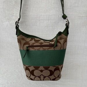 Coach Nearly Vintage Signature Stripe Duffel